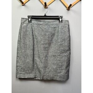 Banana Republic‎ Ladies size 10 gray linen blend pencil skirt